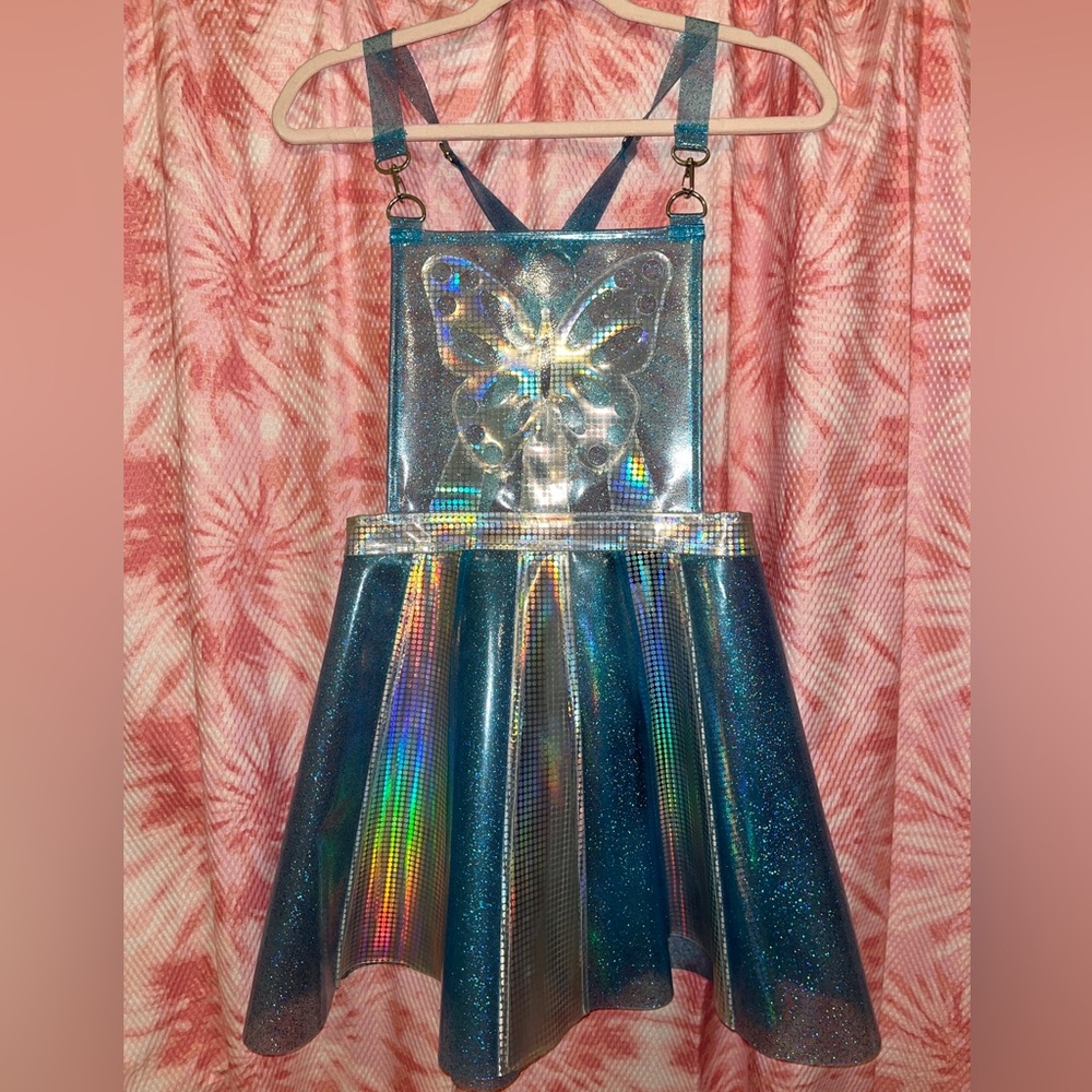 Dolls Kill Club Exx Butterfly pinafore